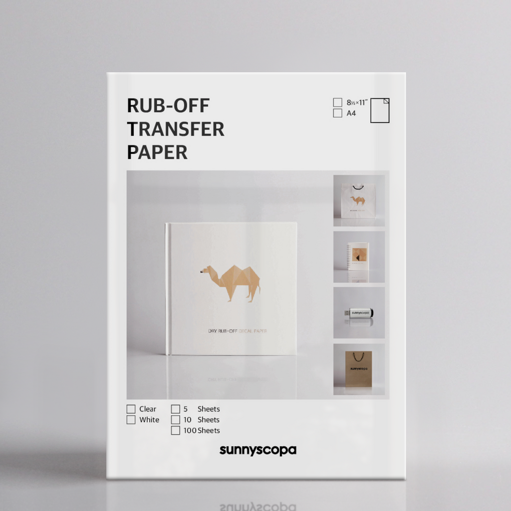 Sunnyscopa DIY Inkjet Decal Transfer Paper 11x8.5 (20 Sheets, White)